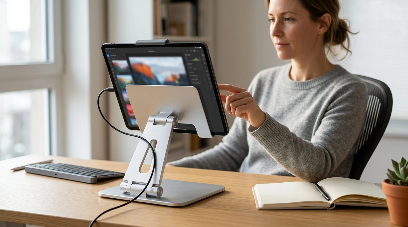 Adjustable Aluminum Tablet Stand for Better Posture