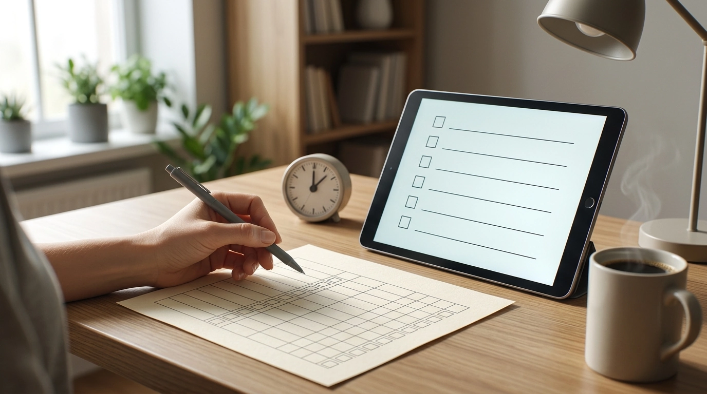 AI Self-Discipline Checklist: 10-Min Daily Follow-Through