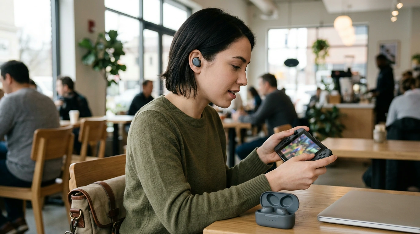 Wireless Gaming Earbuds: 4 Mics, ENC, 26H Battery