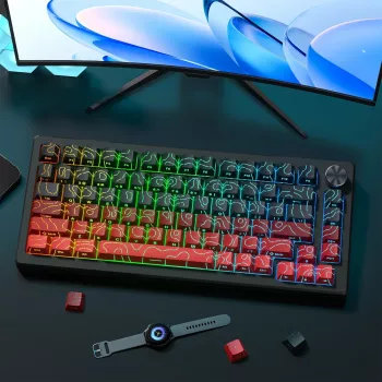 Red Gradient Side-Legend PBT Keycaps: Fit & Glow Guide